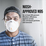 3M 8511 N95 Respirator with Cool Flow Valve, Disposable Sanding & Fiberglass Mask, 2-Pack