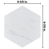 Merola Tile Eterno Carrara Hex 8-5/8 in. x 9-7/8 in. Porcelain Floor and Wall Tile (11.56 sq. ft. / case)