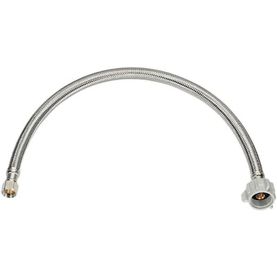 Homewerks Worldwide 3/8-in Compression Braided Stainless Steel Toilet Supply Line