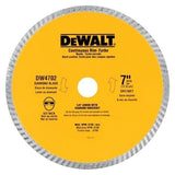 DEWALT 7-in Wet or Dry Continuous Diamond Tile Saw Blade