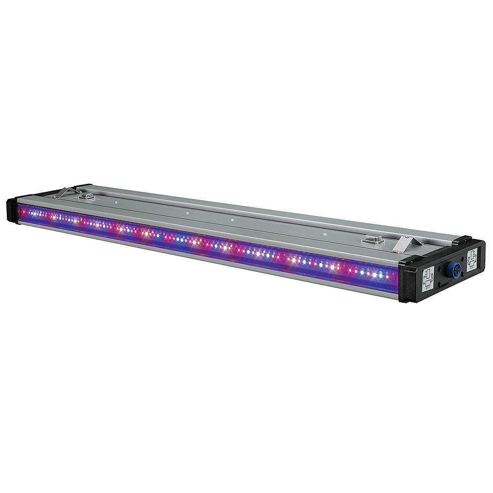 Grow Elite Brushed Nickel Integrated LED 72-Watt Indoor Grow Light Linkable Adjustable Height - Super Arbor