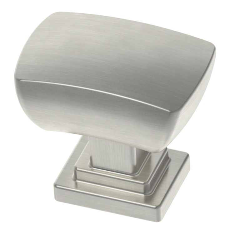 Wrapped Square 1-3/16 in. (30mm) Satin Nickel Cabinet Knob