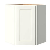 allen + roth Aveley 24-in W x 30.125-in H x 12-in D Linen Maple Corner Wall Semi-Custom Cabinet