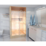 48 in. - 52 in. x 78 in. Frameless Sliding Shower Door in Matte Black with Handle - Super Arbor