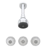 3-Handle 1-Spray Tub and Shower Faucet in Chrome (Valve Included) - Super Arbor