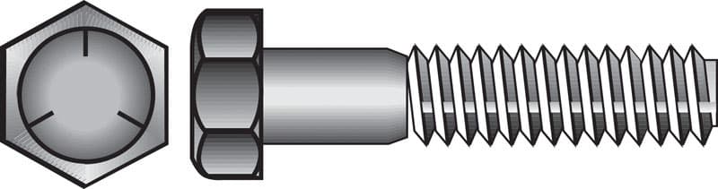 Hillman 5/8 in. D X 4-1/2 in. L Heat Treated Zinc Steel Hex Head Cap Screw 25 pk