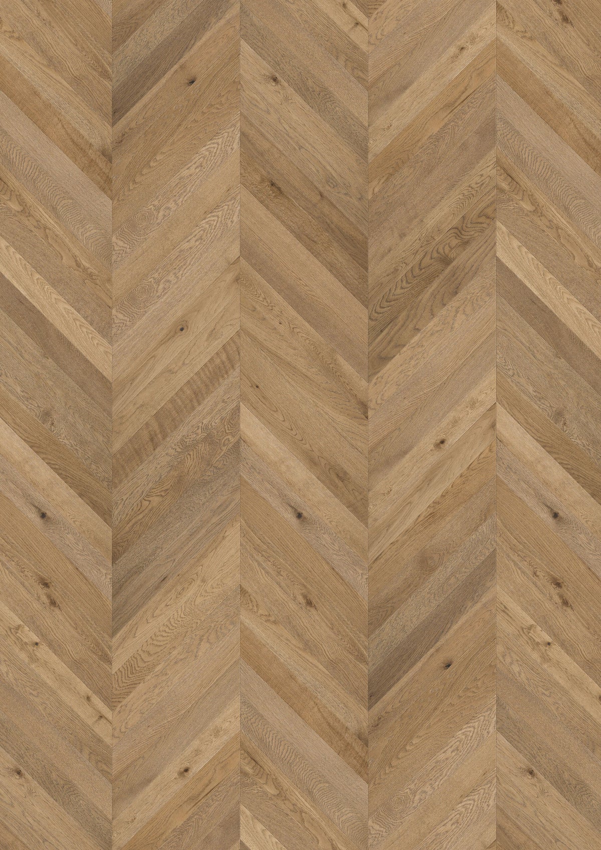 Solidfloor Oak Chantilly Chevron hardwood flooring — primary plank view