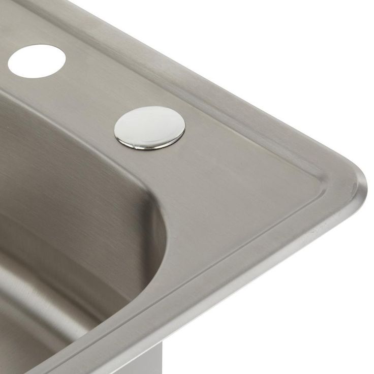 Drop-In 22-Gauge Stainless Steel 15 in. 2-Hole Single Bowl Bar Sink