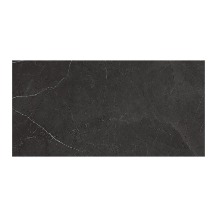 Satori La Marca Nero Venato 12-in x 24-in Honed Porcelain Marble look Floor and Wall Tile product image