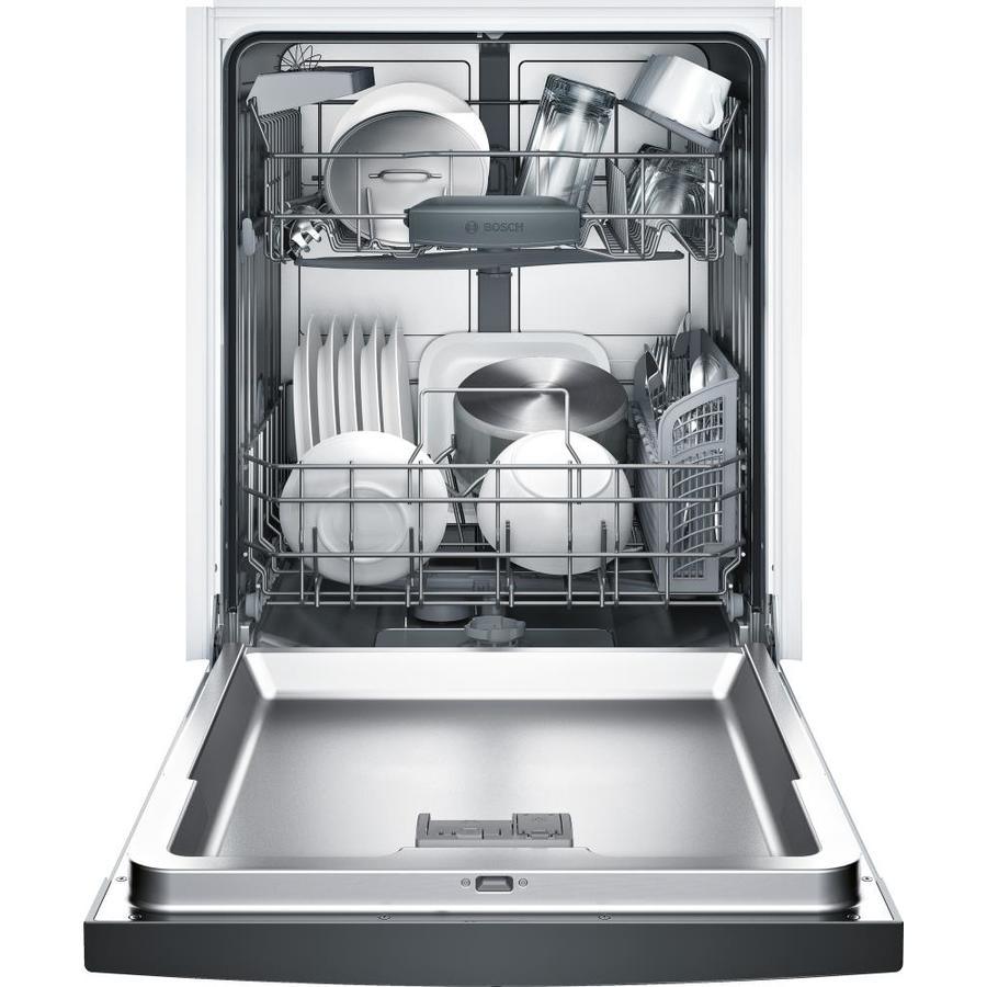 Bosch 100 Series PureDry 50-Decibel Front Control 24-in Built-In Dishwasher (Fingerprint-Resistant Stainless Steel) ENERGY STAR - Super Arbor