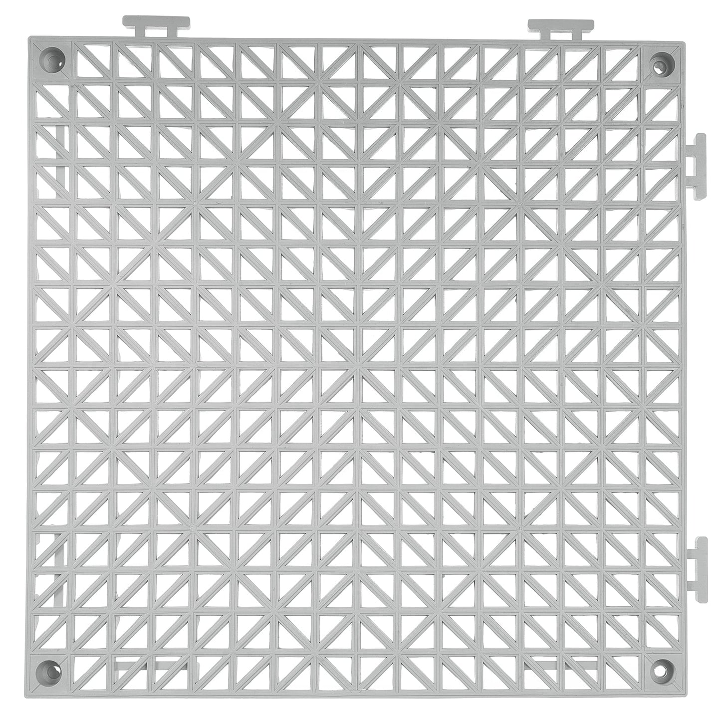 LUXEYARD Interlocking Tile 50PCS Gray Drainage Tiles 12in x 12in Splicing PVC Interlocking Drainage Floor Tiles Non-Slip Drainage Holes for Restroom Bathroom Kitchen Pool Wet Areas product image