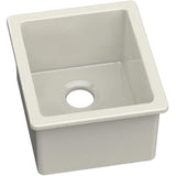 Undermount Fireclay 16 in. Bar Sink in White