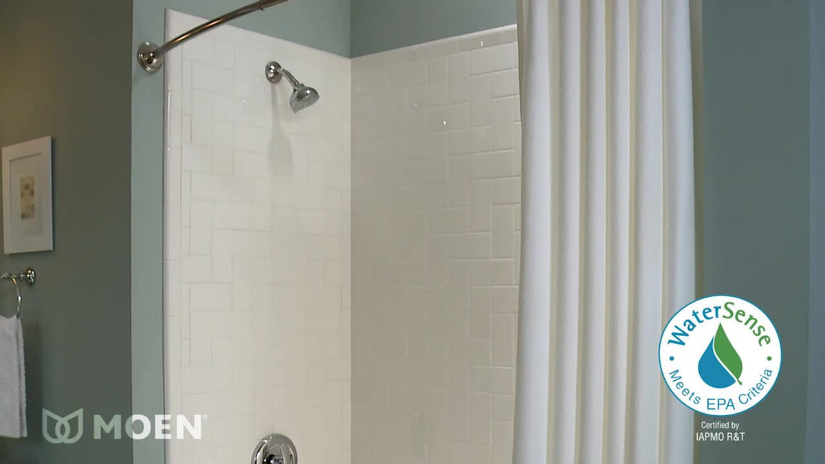 Moen Adler Spot Resist Brushed Nickel 1-Handle Shower Faucet with Valve