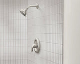 Moen Adler Spot Resist Brushed Nickel 1-Handle Shower Faucet with Valve