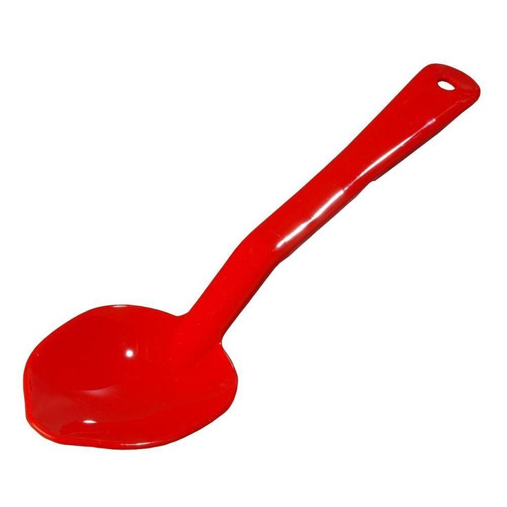 Polycarbonate Red Serving Spoon Set of 12