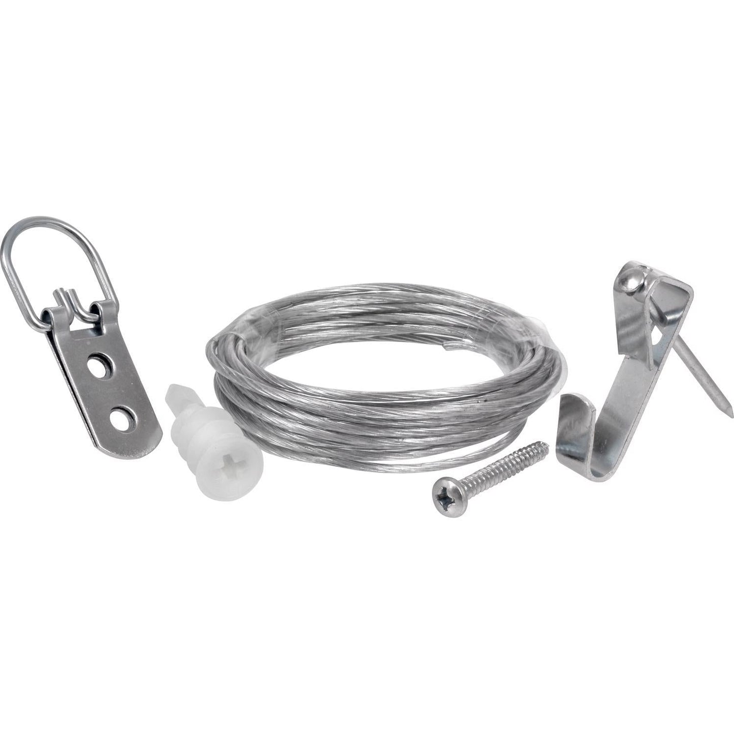 Hillman AnchorWire Silver Extra Heavy Mirror Holder Kit, 100 lb, 1 pk