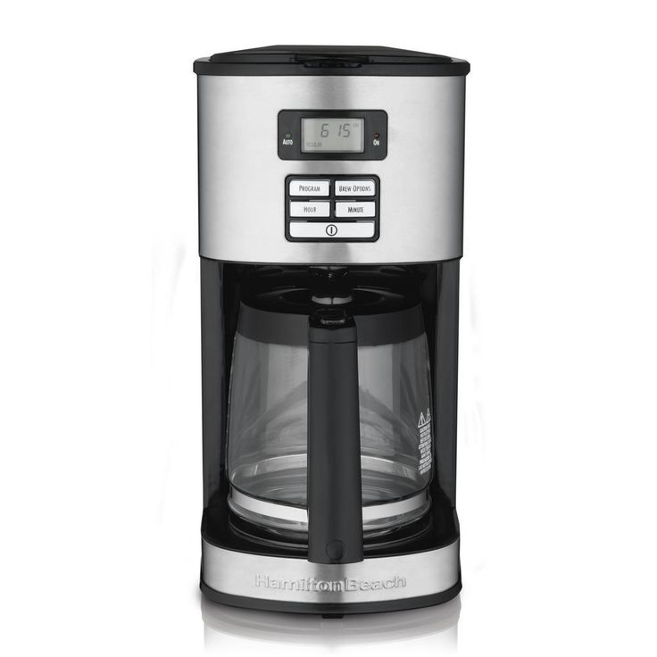 12-Cup Black Programmable Coffee Maker with Automatic Shut-Off