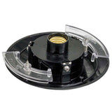 12 in. Outdoor Globe Post 1-Light White Polycarbonate Globe Post Top Lantern