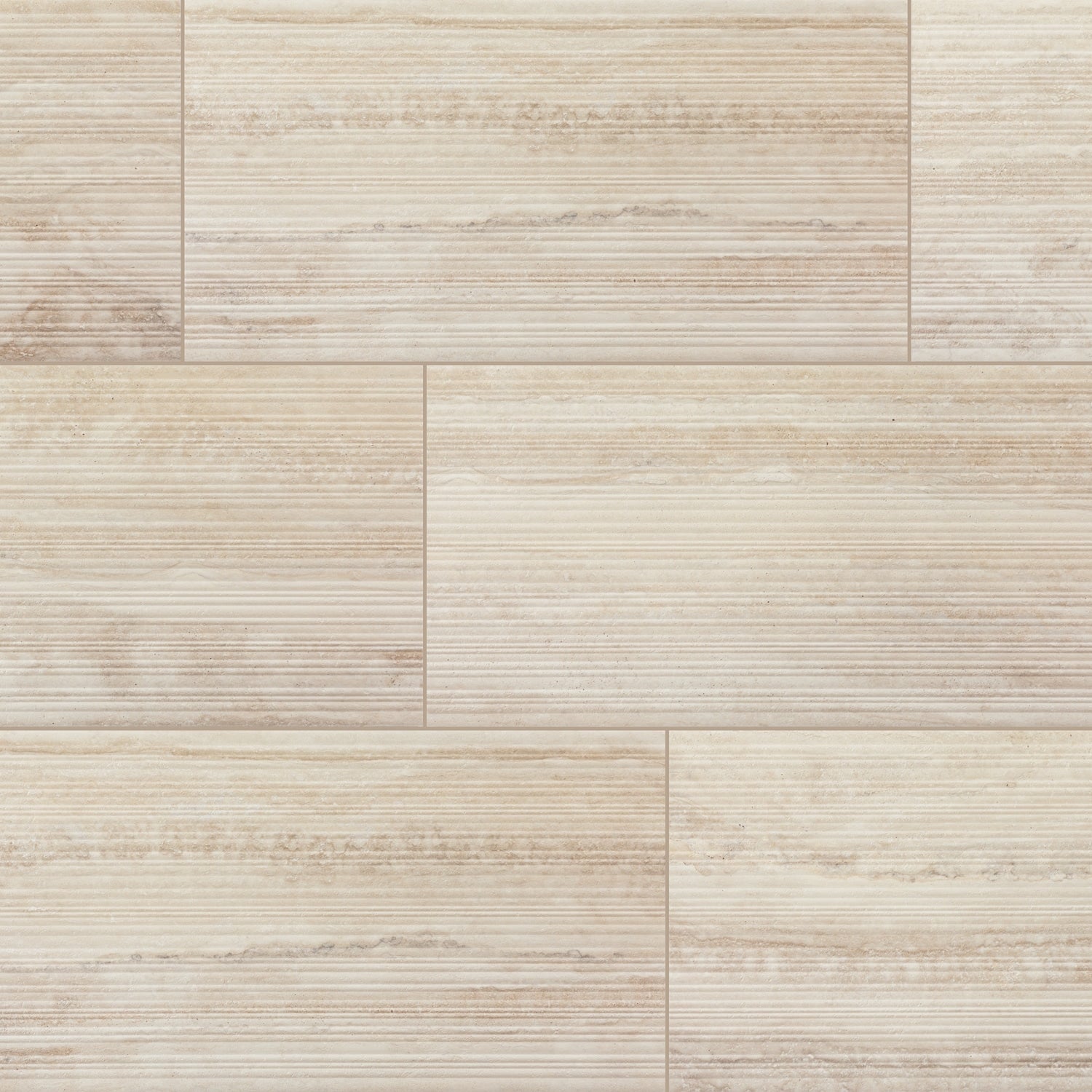 Daltile Calligo Almond 12-in x 24-in Matte Ceramic Fluted Wall Tile product image