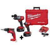 M18 FUEL 18-Volt Lithium-Ion Brushless Cordless Hammer Drill and Impact Driver Combo Kit (2-Tool) with Free HACKZALL - Super Arbor