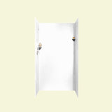 36 in. x 36 in. x 72 in. 3-Piece Easy Up Adhesive Alcove Shower Surround in White
