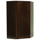Shaker Assembled 24x30x12 in. Diagonal Corner Wall Kitchen Cabinet in Satin White