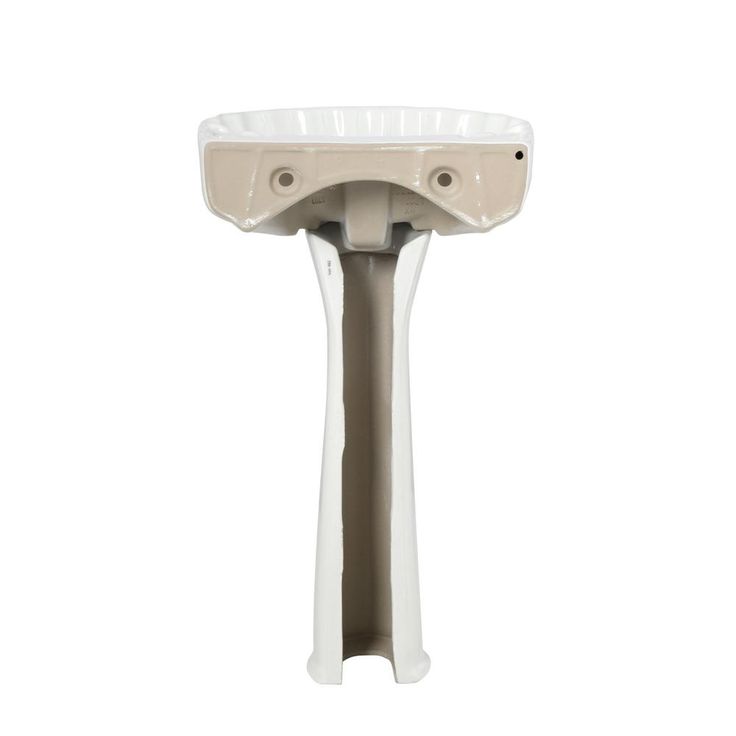 Foremost Brielle Pedestal Combo Bathroom Sink in White