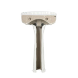 Foremost Brielle Pedestal Combo Bathroom Sink in White