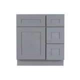 Lancaster Shaker Assembled 24 in. W x 21 in. D x 33 in. H Bath Vanity Cabinet with 2 Doors in White - Super Arbor