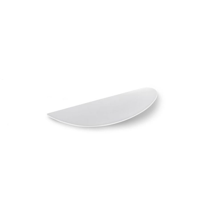 2-1/2 in. (64 mm) White Contemporary Drawer Pull
