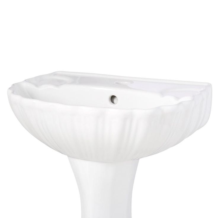 Foremost Brielle Pedestal Combo Bathroom Sink in White
