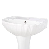 Foremost Brielle Pedestal Combo Bathroom Sink in White