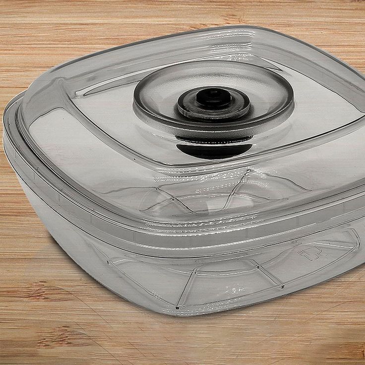 White Kitchen Air Vacuum Sealer Container - Air Sealing Food Canister Accessory (1+ Liter)
