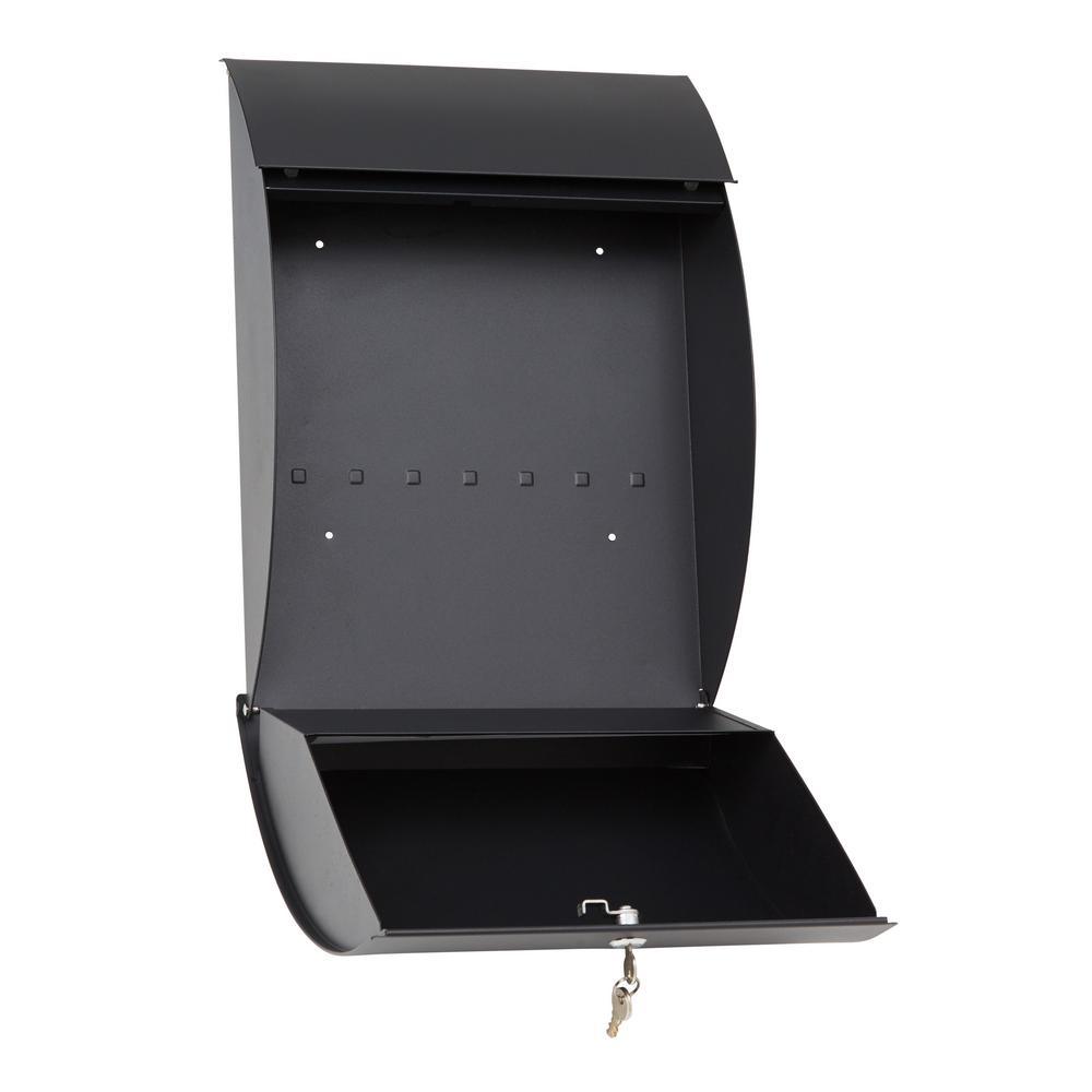 Black Contemporary Locking Mailbox - Super Arbor