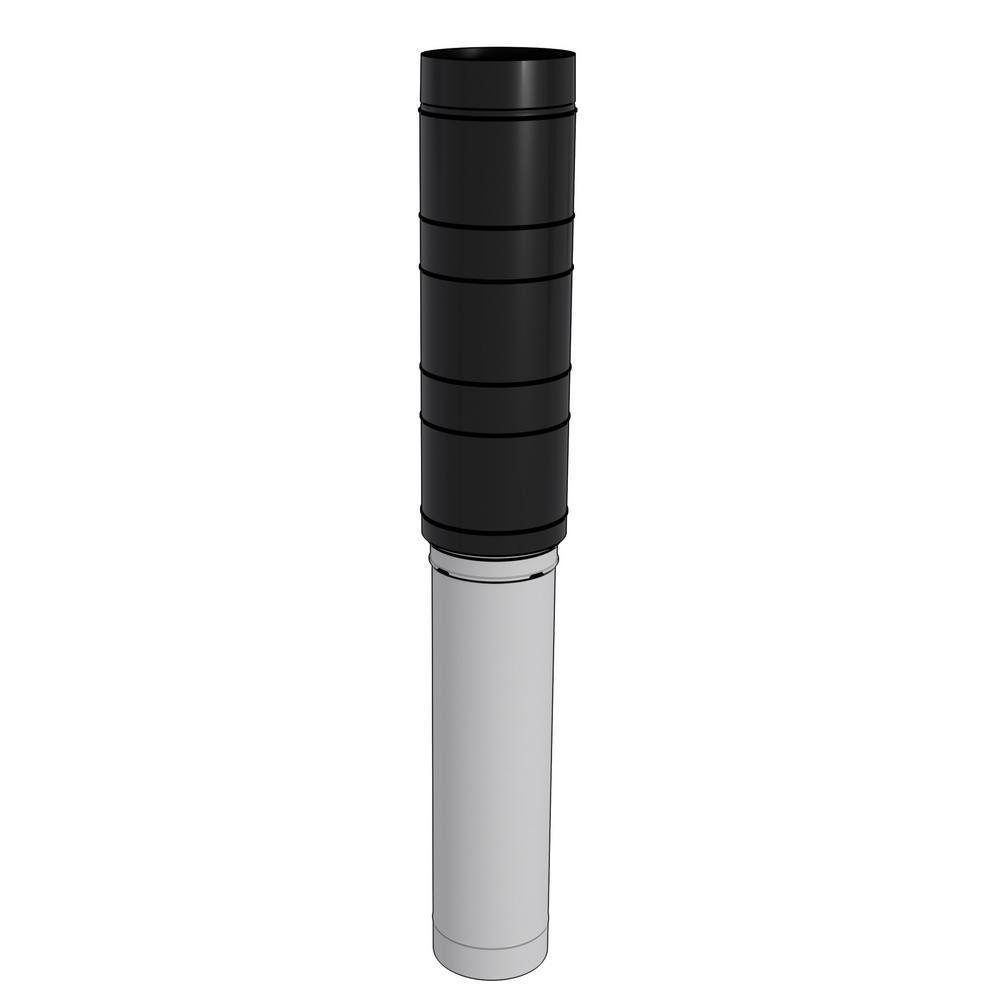 3 in. / 5 in. Plastic Roof Termination Extension Vent Kit for Rinnai Super High Efficiency Tankless Water Heaters - Super Arbor