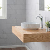Viva 15-3/4 in. Round Porcelain Ceramic Vessel Sink in White - Super Arbor