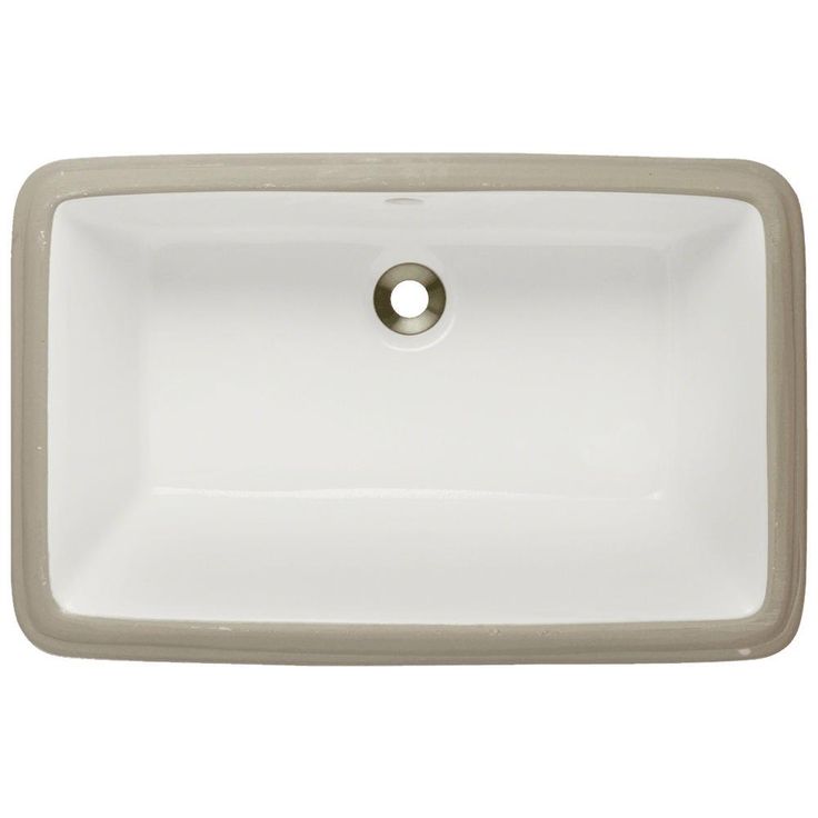 MR Direct Undermount Porcelain Bathroom Sink in White