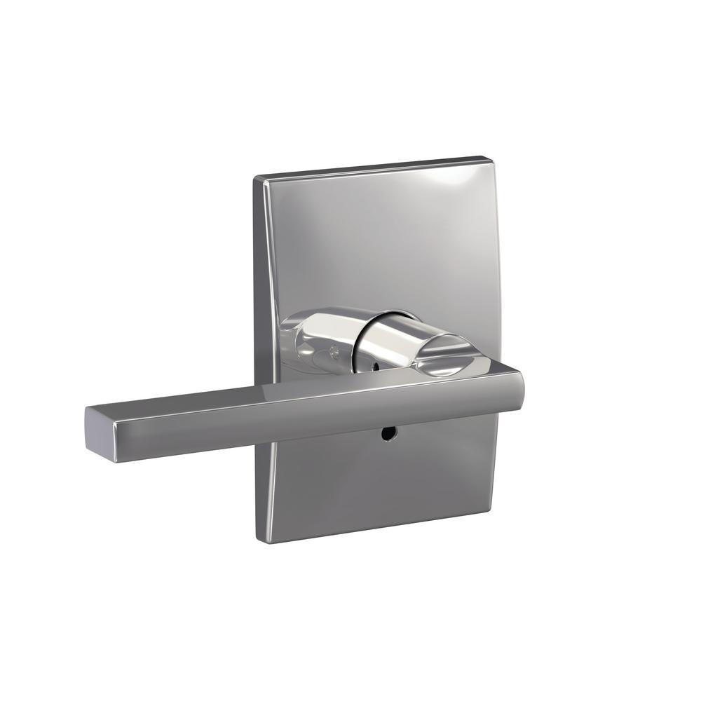 Custom Latitude Matte Black Century Trim Combined Interior Door Lever - Super Arbor