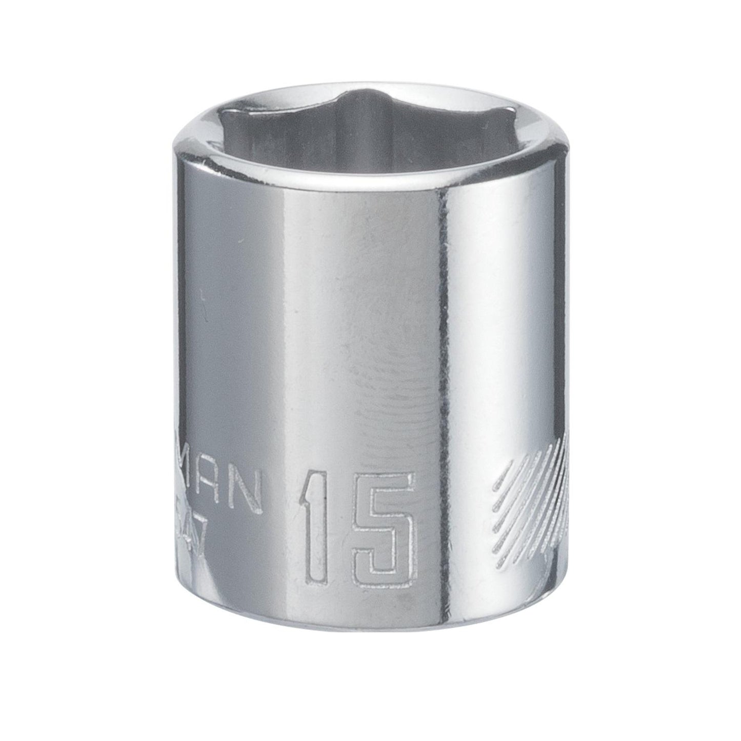Craftsman 15mm Metric 6-Point Shallow Socket, 3/8-inch Drive