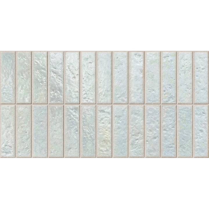 Giorbello Villora Aqua 12-in x 24-in Glazed Porcelain Handcrafted look Wall Tile product image