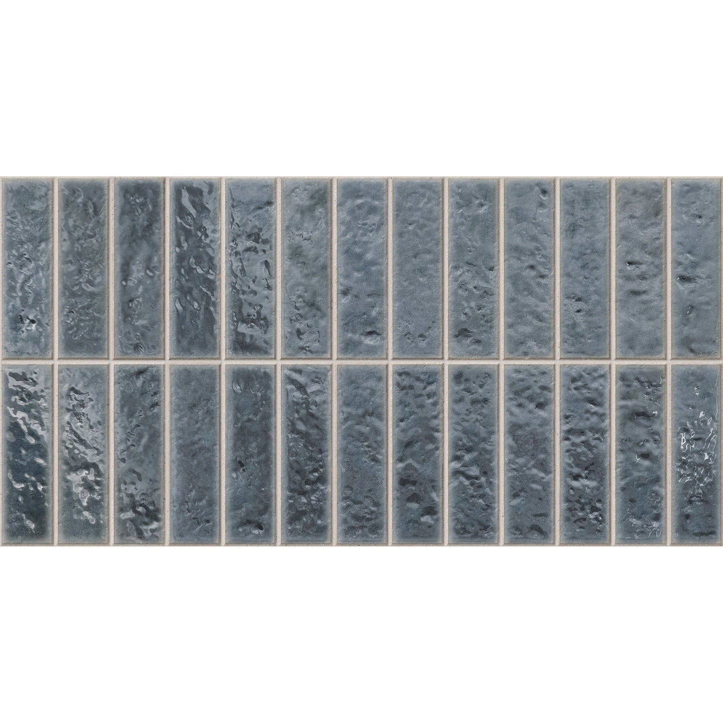Giorbello Villora Blue 12-in x 24-in Glazed Porcelain Handcrafted look Wall Tile product image
