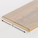 Solidfloor Oak Arctic hardwood flooring — carton and plank detail
