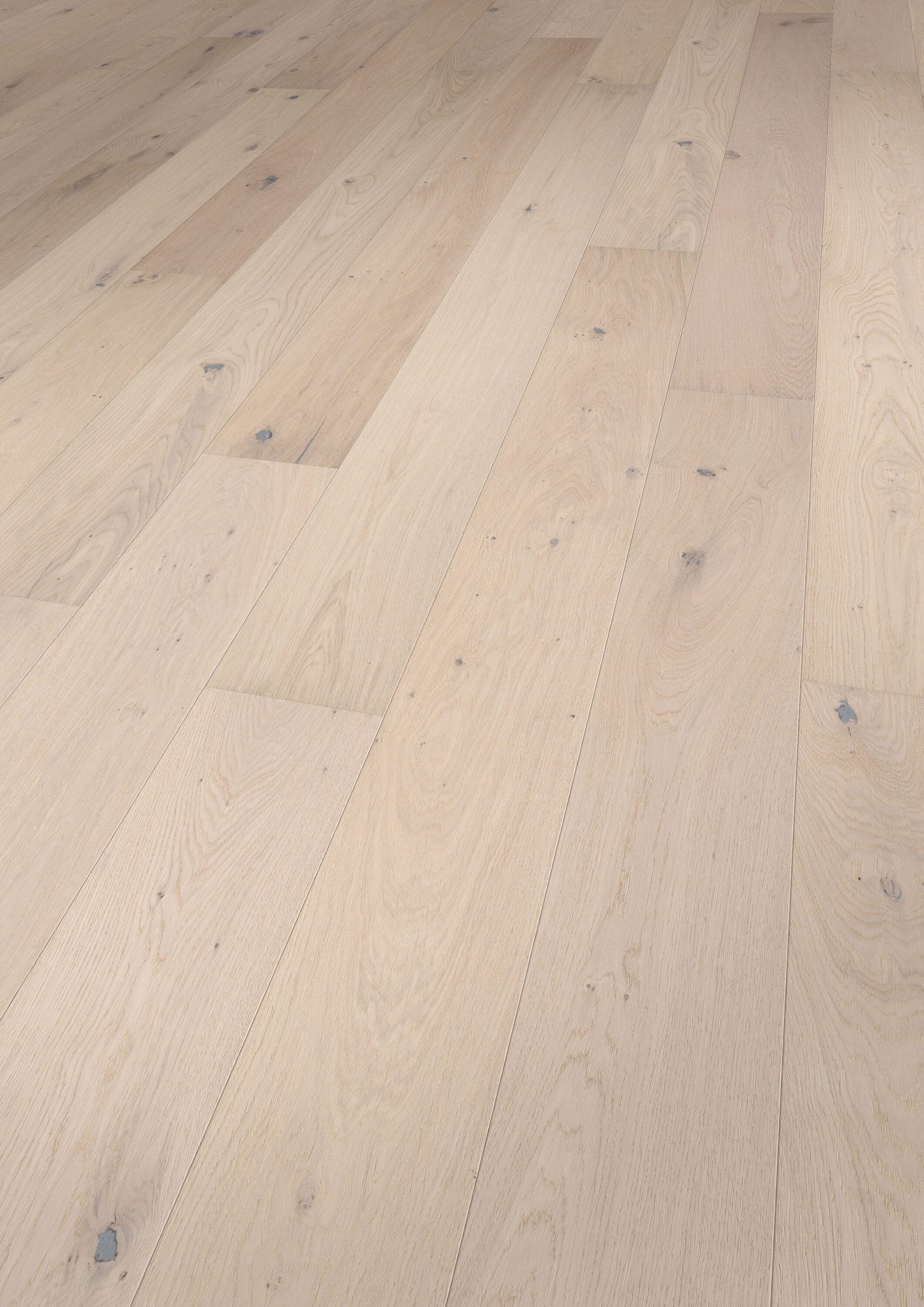 Solidfloor Oak Savannah White hardwood flooring — alternate angle