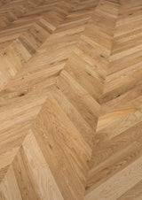 Solidfloor Oak Windsor Chevron hardwood flooring — lifestyle view
