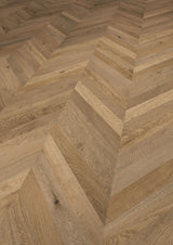 Solidfloor Oak Chantilly Chevron hardwood flooring — alternate angle
