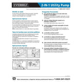1/4 HP 2-in-1 Utility Pump - Super Arbor