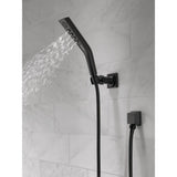 Pivotal 3-Spray 1.8 in. Single Wall Mount Handheld H2Okinetic Shower Head in Matte Black - Super Arbor