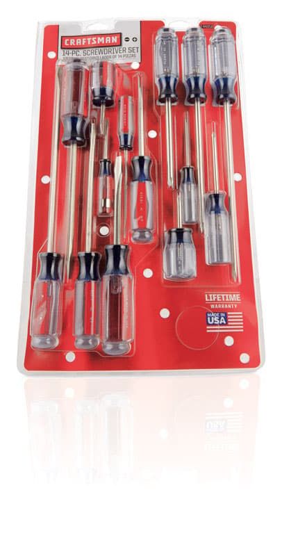 Craftsman 14-Piece Multi-Bit Screwdriver Set - Durable and Comfortable