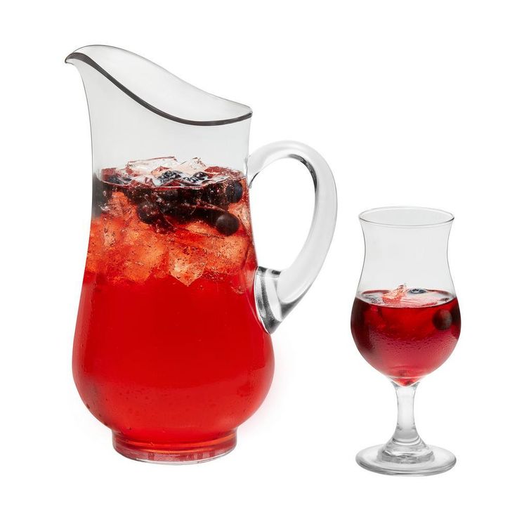 Modern Bar 7-Piece Sangria Glass Entertainment Set