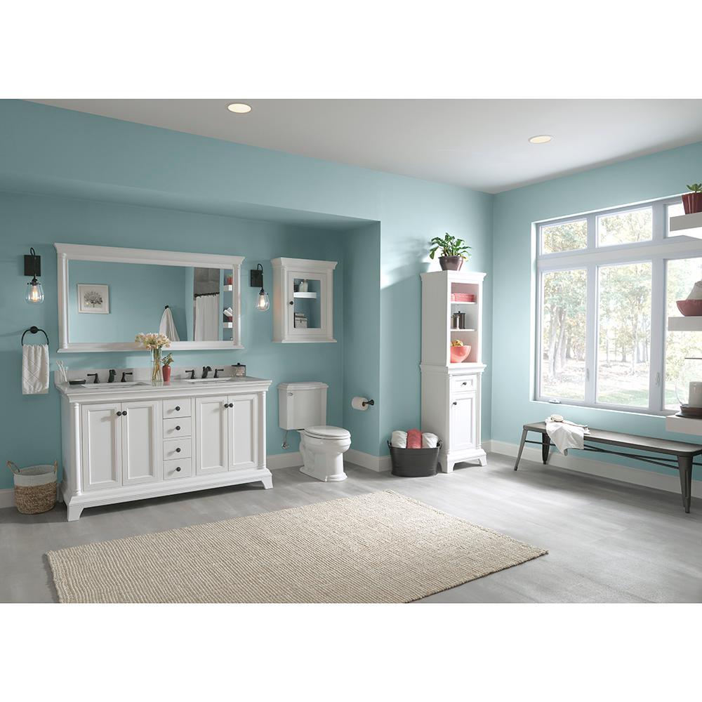 Strousse 24 in. W x 30 in. H Surface Mount Mirrored Medicine Cabinet in White - Super Arbor